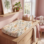 Safari Theme Baby Changing Pad Cover — Gender Neutral Nursery