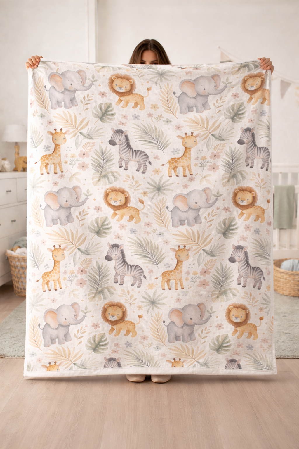 Safari Baby Minky Plush Baby Toddler Blanket