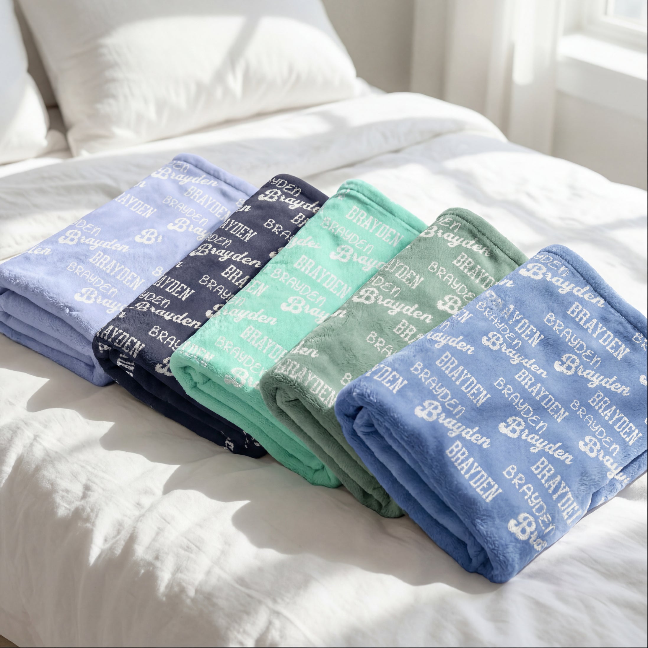 Personalized Minky Baby Boy Security Blanket