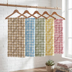 Blue Gingham Name Minky Blanket