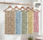 Pastel Lemon Gingham Name Minky Blanket