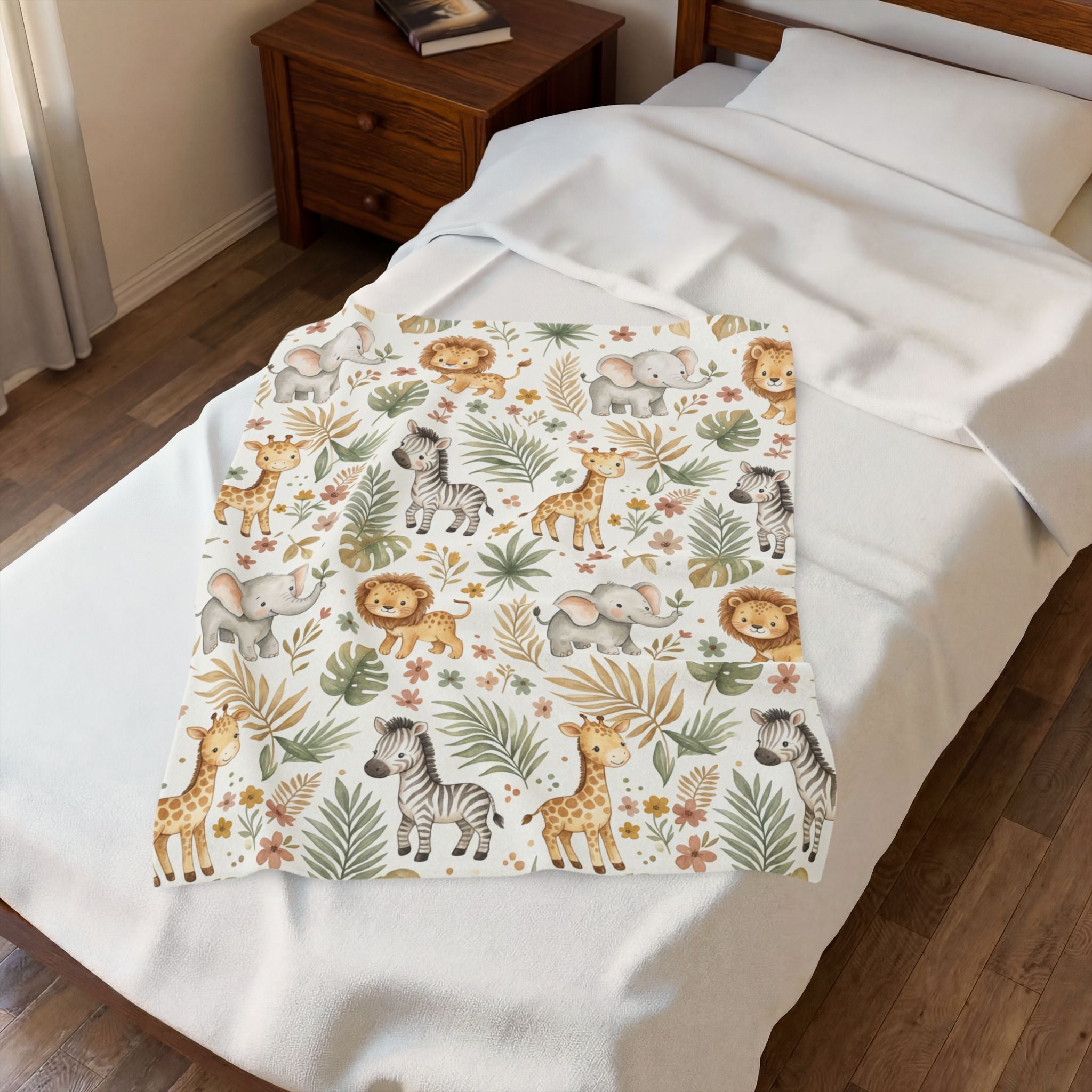 Safari Baby Minky Plush Baby Toddler Blanket