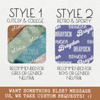 Personalized Minky Baby Boy Security Blanket